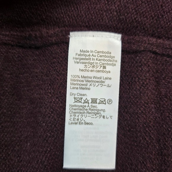 Madewell Mens XXL Burgundy 100% Heritage Merino Wool Crewneck Sweater - Picture 6 of 11